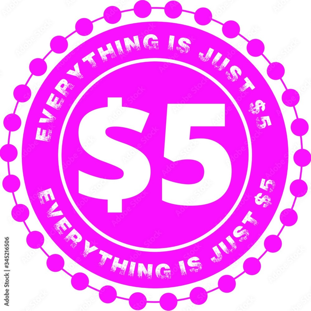 Everything $5.00 or 5 for $20.00